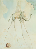 El elefante-jirafa Láminas por Salvador Dalí El elefante-jirafa Láminas por Salvador Dalí