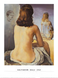 Mi mujer desnuda contemplando su propio cuerpo convirtiéndose en escalera, tres vértebras de una columna, cielo y arquitectura Láminas por Salvador Dalí Mi mujer desnuda contemplando su propio cuerpo convirtiéndose en escalera, tres vértebras de una columna, cielo y arquitectura Láminas por Salvador Dalí