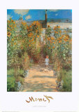 Le Jardin de Monet à Vétheuil Posters par Claude Monet