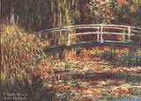 Japanese Bridge at Giverny Affiches van Claude Monet