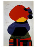 Femme avec trois cheveux Art par Joan Miró