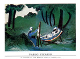 El pintor y su modelo Lámina por Pablo Picasso El pintor y su modelo Lámina por Pablo Picasso