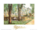 Basin and Fountain of Jas de Bouffan Prints by Paul Cézanne