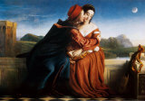 Paolo and Francesca Poster by William Dyce