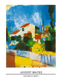 Maison claire 1 Posters par Auguste Macke