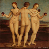 Tre Grazie Affischer av Raphael Tre Grazie Affischer av Raphael