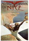 Meeting d'Aviation Nice Affiche par Charles Leonce Brosse