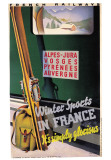 Winter Sports In France Posters by Roland Hugon