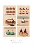 Desserts français Affiche par Michel Lablais
