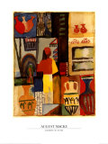Handler Mit Krugen Posters par Auguste Macke