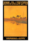 Dämmerung in Ägypten Kunst von M. Tamplough