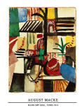 Mann mit Esel Tunis, 1914 Poster par Auguste Macke