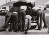 Boys with Their First Car, 1957 Posters by A. Y. Owen