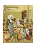  - ellen-houghton-the-school-room-of-a-creche-children-with-a-nun-colour-illustration-from-abroad