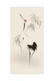 Oriental Style Painting, Red-Crowned Crane Poster by  ori-artiste