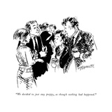 "We decided to just stay preppy, as though nothing had happened." - New Yorker Cartoon Premium Giclee Print by William Hamilton