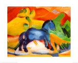 Little Blue Horse Prints by Franz Marc