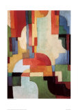 Farbige Formen I 1933 Kunstdrucke von Auguste Macke