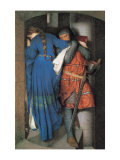 Meeting on the Turret Stairs Poster by Frederick William Burton