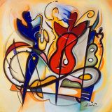 Spontaneous Jam  Prints by Alfred Gockel