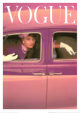 Vogue Cover, Autumn Fuchsia, 1957 Art by Norman Parkinson