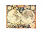 Orbis Terrarum Nova I Affiches par Pieter Goos