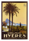 Hyères Affiches par Julien Lacaze