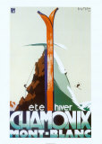 Ete Hiver Chamonix Mont-Blanc Poster af Henry Reb Ete Hiver Chamonix Mont-Blanc Poster af Henry Reb