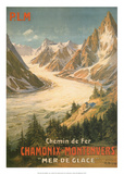 Chemin De Fer Chamonix-Montenvers Art by Bourgeois 