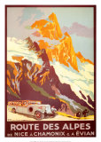 Ruta de los Alpes Pósters por Julien Lacaze