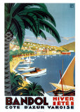 Bandol Hiver Ete Posters by Roger Broders