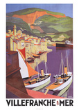 Villefranche Posters by Roger Broders