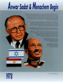 Anouar el-Sadate et Menahem Begin Affiches