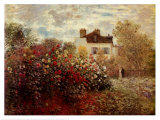 Claude Monet - Umělcova zahrada v Argenteuil (The Artist's Garden at Argenteuil) Obrazy Claude Monet - Umělcova zahrada v Argenteuil (The Artist's Garden at Argenteuil) Obrazy