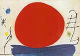 The Red Sun Plakater af Joan Miró The Red Sun Plakater af Joan Miró
