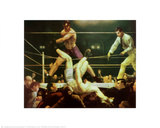 Dempsey and Firpo, 1924 Plakater af George Wesley Bellows Dempsey and Firpo, 1924 Plakater af George Wesley Bellows