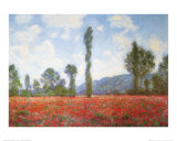 Field of Poppies Affiches par Claude Monet
