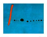 Blau II, ca. 1961 Poster von Joan Miró