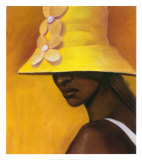 Le chapeau jaune Poster par Laurie Cooper