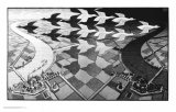 Jour et nuit Affiches par M. C. Escher