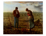El ángelus, 1859 Láminas por Jean-François Millet