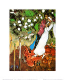 Les trois bougies Affiches par Marc Chagall