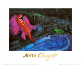 Bridge over the Seine Posters by Marc Chagall