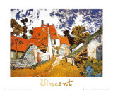 Strasse in Auvers Kunstdruck von Vincent van Gogh