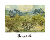 Olivenbäume, 1889 Kunstdruck von Vincent van Gogh