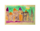 Beleuchtete Hauser, c.1921 Posters by Lyonel Feininger