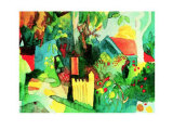 Landschaft mit Hellem Baum Posters by Auguste Macke Landschaft mit Hellem Baum Posters by Auguste Macke