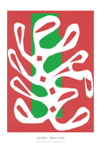 Algue Blanche sur Fond Rouge et Vert, c.19 Prints by Henri Matisse Algue Blanche sur Fond Rouge et Vert, c.19 Prints by Henri Matisse