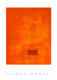 Untitled, c.1991 (Orange) Serigrafie von Jürgen Wegner