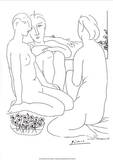 Three Nudes and an Anemone Serigraph by Pablo Picasso